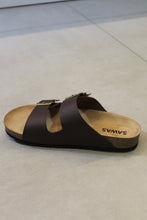 Carregar imagem no visualizador da galeria, Sandália Marrom Sawas Premium Couro