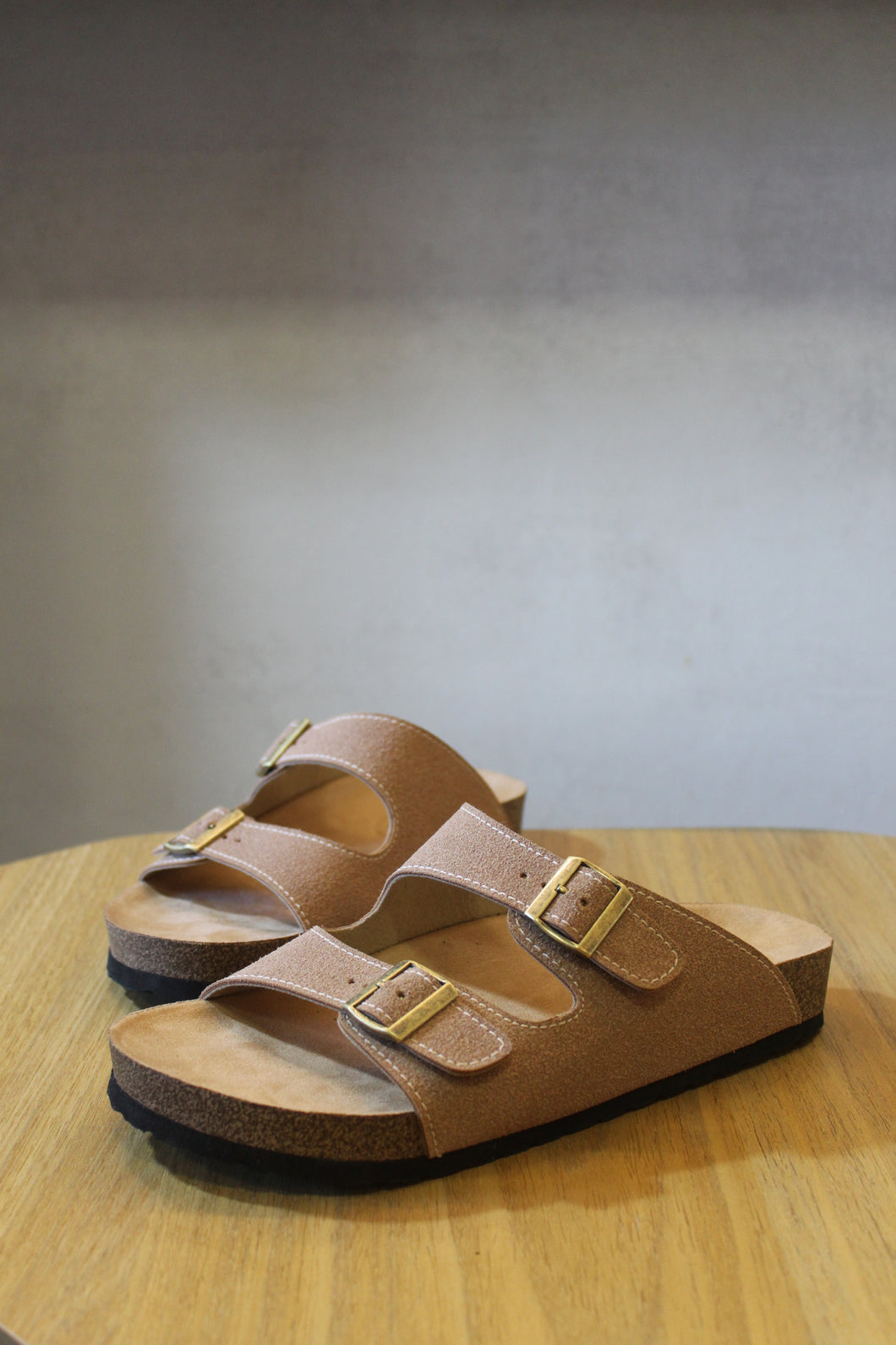 Sandália Bege Sawas Premium Camurça